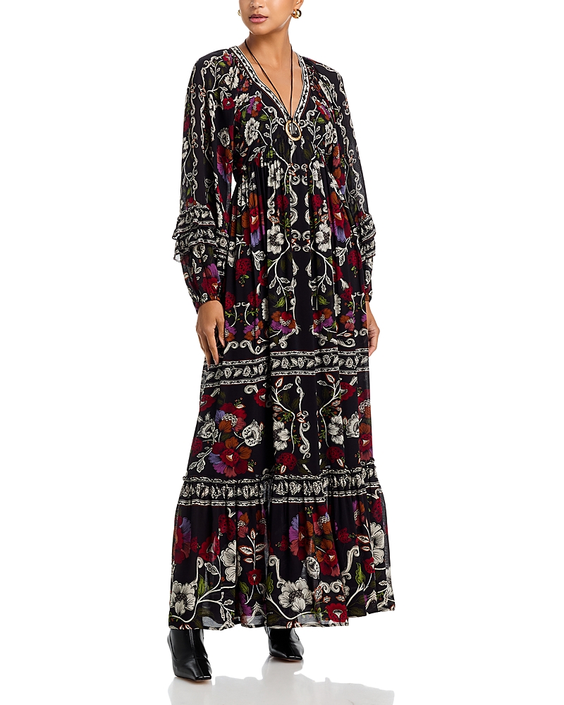 pink maxi dress summer Hot Pink Deep V-Neck Maxi Dress