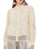 FARM Rio FARM Rio Sand Richilieu Long Sleeve Shirt Sand - 1