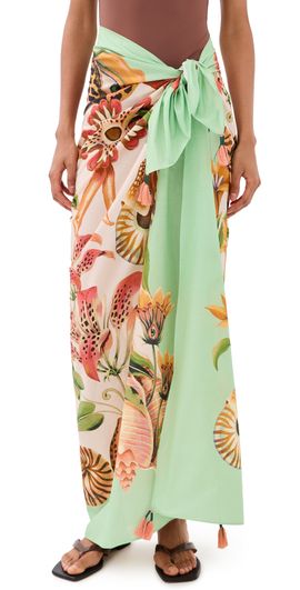 FARM Rio FARM Rio Sarong with Trims Shell Scarf One