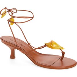 FARM Rio FARM Rio Shell Macrame Kitten Heel Sandal