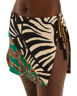 Farm Rio Farm Rio Side Tie Mini Skirt Swim Cover-Up