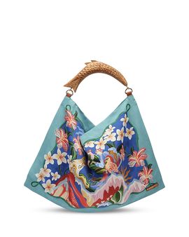 Farm Rio Farm Rio Small Satin Scarf Tote Bag