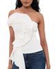 FARM Rio FARM Rio Smocked Strapless Top White - 1