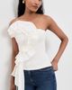 FARM Rio FARM Rio Smocked Strapless Top White - 2