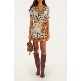 FARM Rio FARM Rio Stained Glass Beauty Wrap Dress