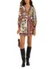 Farm Rio Farm Rio Stained Glass Wrap Mini Dress - 2