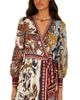 Farm Rio Farm Rio Stained Glass Wrap Mini Dress - 4