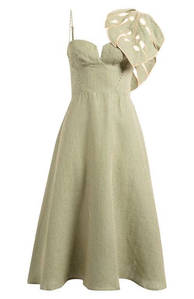 chinese dress ladies Off-White Flower Maxi Dress – FARM Rio main image 1