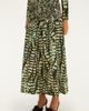 FARM Rio FARM Rio Striped Leaves Cotton Midi Skirt - 3