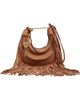 FARM Rio FARM Rio Suede Hobo Large Fringes Banana Bag Cuoio One - 1