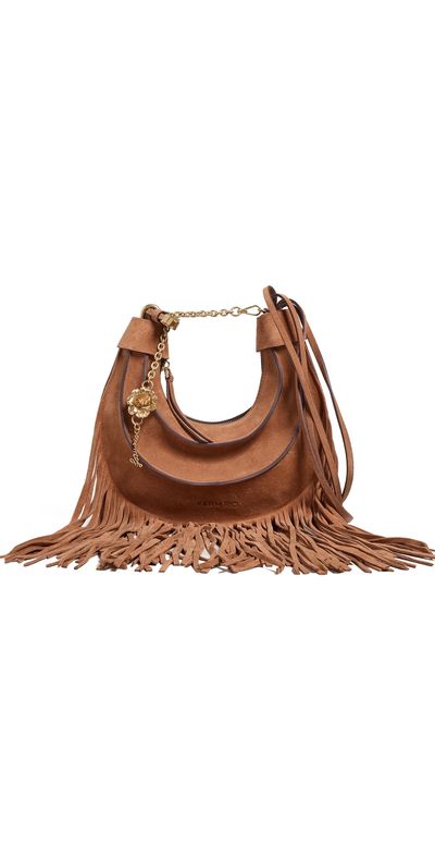 FARM Rio FARM Rio Suede Hobo Large Fringes Banana Bag Cuoio One