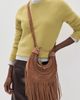FARM Rio FARM Rio Suede Hobo Large Fringes Banana Bag Cuoio One - 2