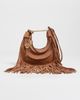 FARM Rio FARM Rio Suede Hobo Large Fringes Banana Bag Cuoio One - 3
