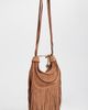 FARM Rio FARM Rio Suede Hobo Large Fringes Banana Bag Cuoio One - 4