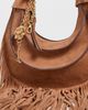 FARM Rio FARM Rio Suede Hobo Large Fringes Banana Bag Cuoio One - 5