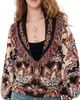 FARM Rio FARM Rio Tapestry Knit Fringe Cardigan Tapestry Dream Cream - 1