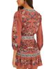 Farm Rio Farm Rio Tapestry Wrap Mini Dress - 2