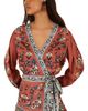 Farm Rio Farm Rio Tapestry Wrap Mini Dress - 3