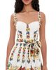 FARM Rio FARM Rio Tropical Mini Dress TROPI OFF-WHITE SCARF - 1