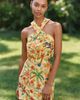 Farm Rio Farm Rio x Anthropologie Linen Blend Halter-Neck Mini Dress - 4