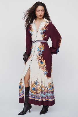 Farm Rio Farm Rio x Anthropologie Maxi Shirtdress