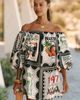 Farm Rio Farm Rio x Anthropologie Off-Shoulder Mini Dress - 1