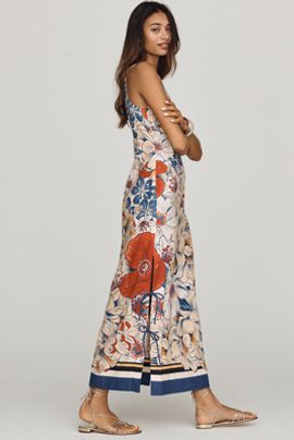Farm Rio Farm Rio x Anthropologie Sleeveless Tie Maxi Dress