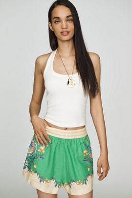 Farm Rio Floral Pull-On Shorts