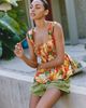 Farm Rio Fruit Garden Cotton Peplum Tank Top - 1