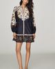 Farm Rio Golden Nature Cotton Mini Dress - 1