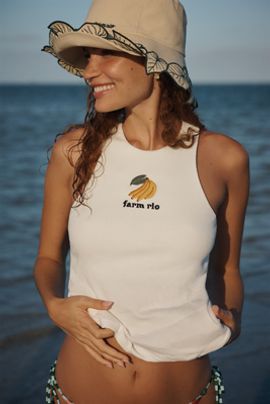 Farm Rio Leaf Trim Bucket Hat
