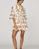 Farm Rio Lemon Bouquet Cotton Mini Dress - 3