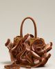 Farm Rio Linen Crochet Flower Handbag - 2