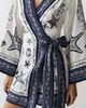 Farm Rio Linen Wrap Mini Dress - 2