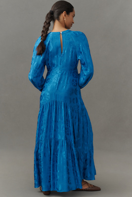floral maxi boho dress Tall Print Color:ESTATE BLUE Cream Yellow Male Maxi Dress Black Dress