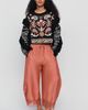 Farm Rio Love Paisley Wool Blend Top - 3