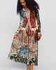 Farm Rio Lunar Printed Button-Front Blouse - 4