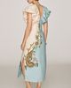 Farm Rio Marine Garden 100% Linen Midi Dress - 4