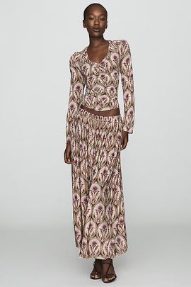 Farm Rio Medal Midi Skirt
