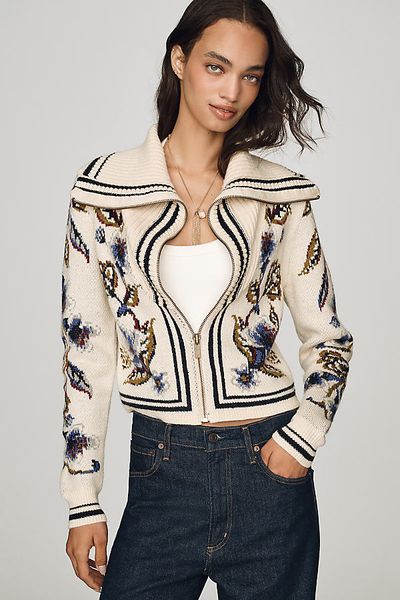 Farm Rio Nature Cardigan Sweater