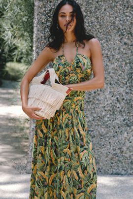 Farm Rio Parrots Midi Dress