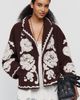 Farm Rio Plush Flowers Jacket - 1
