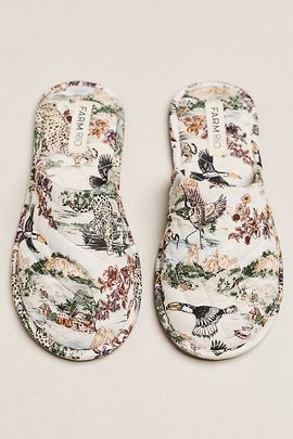 Farm Rio Printed Hotel Slipper