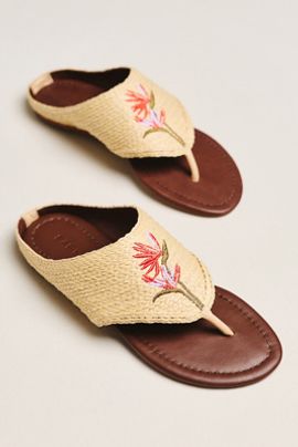 Farm Rio Raffia Icon Flip-Flops