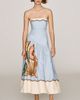 Farm Rio Souvenir Strapless Midi Dress - 1
