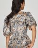 Farm Rio Stained Glass Puff-Sleeve Top - 4