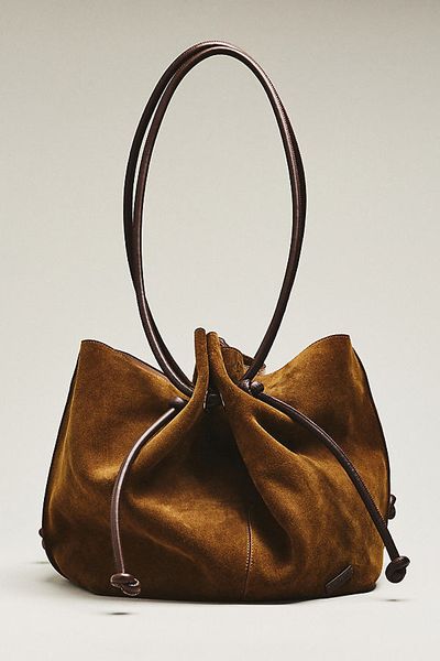 Farm Rio Suede Cinched Tote