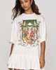 Farm Rio Tropical Royalty Cotton T-Shirt Dress - 1