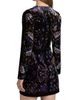 Farm Rio Women's Arabesque Mix Scarves Floral Velvet Wrap Minidress - 5