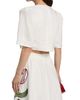 Farm Rio Women's Floral-Embroidered Linen Crop Top - 5